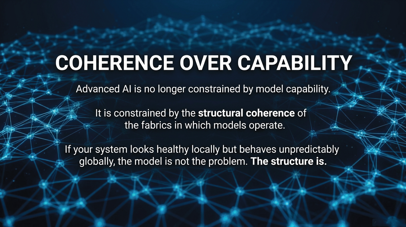 Final principle: structural coherence as the defining property of advanced AI systems