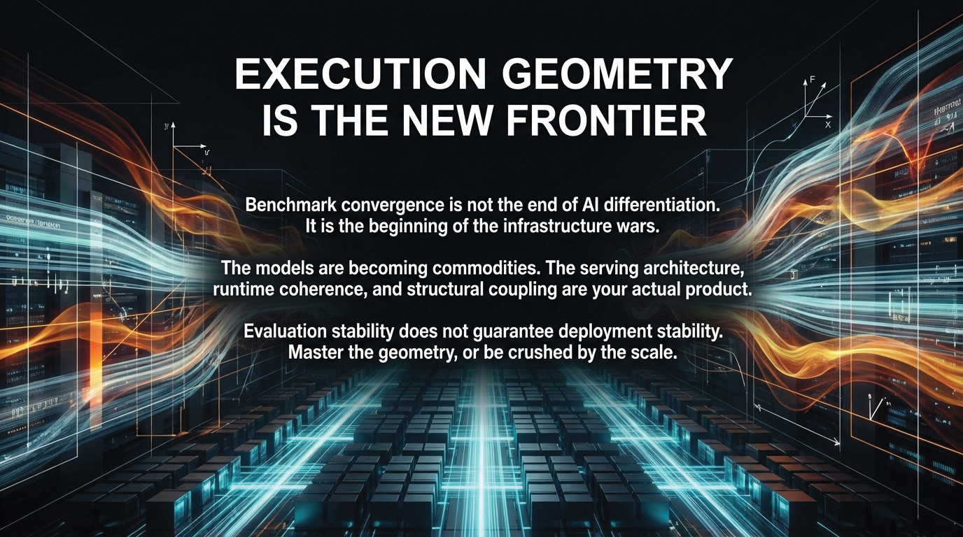 Execution Geometry Is the New Frontier &ndash; Benchmark convergence is not the end of AI differentiation, it is the beginning of the infrastructure wars