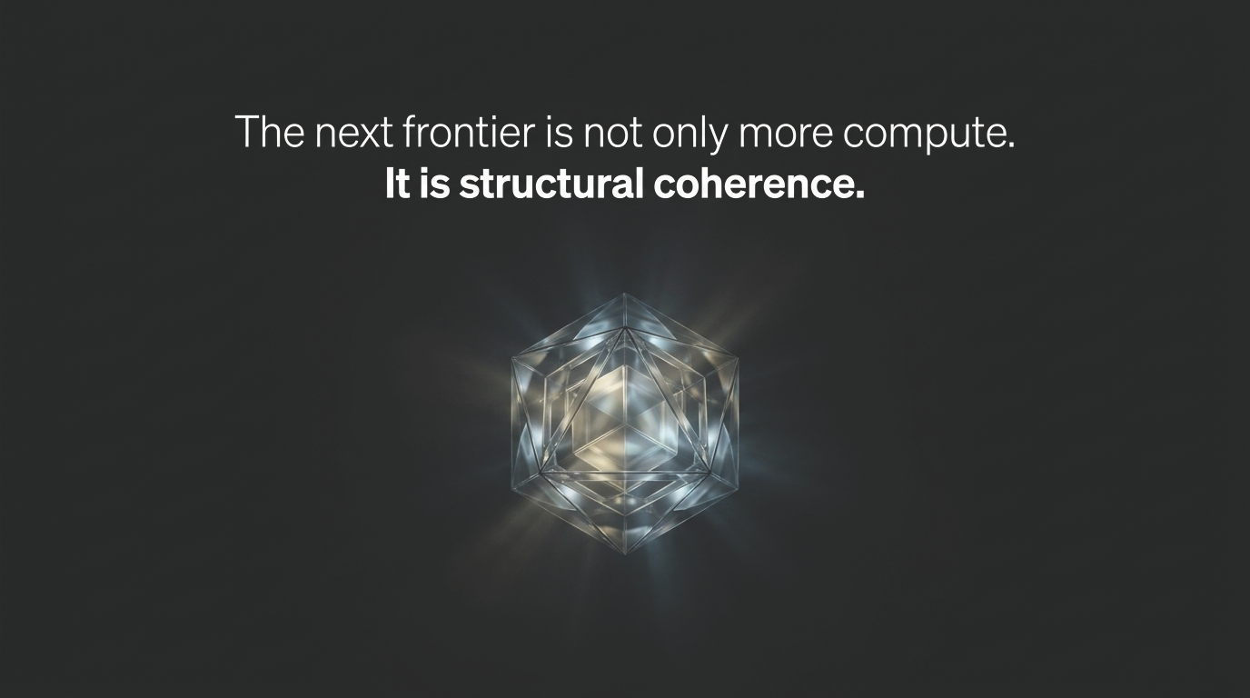 The next frontier is not only more compute. It is structural coherence.